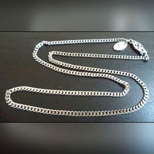 VINTAGE SIGNED VENDOME SILVER TONE 16.5" NECKLACE